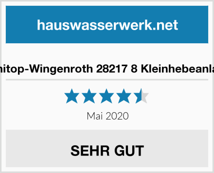  Sanitop-Wingenroth 28217 8 Kleinhebeanlage Test