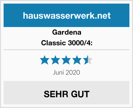 Gardena Classic 3000/4: Test