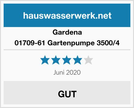 Gardena 01709-61 Gartenpumpe 3500/4 Test