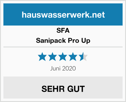 SFA Sanipack Pro Up Test