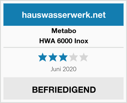 Metabo HWA 6000 Inox Test