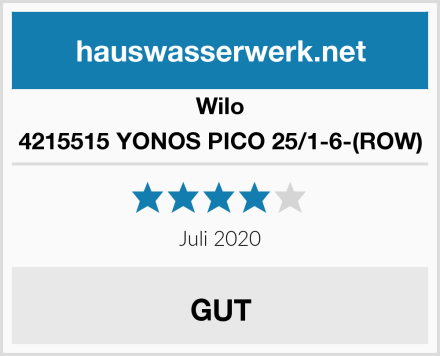 Wilo 4215515 YONOS PICO 25/1-6-(ROW) Test