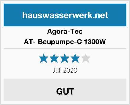Agora-Tec AT- Baupumpe-C 1300W Test
