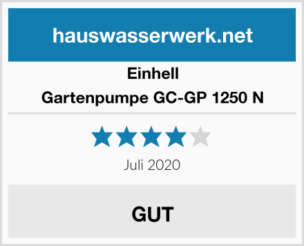 Einhell Gartenpumpe GC-GP 1250 N Test