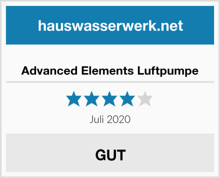  Advanced Elements Luftpumpe Test