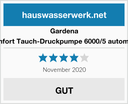 Gardena Comfort Tauch-Druckpumpe 6000/5 automatic Test