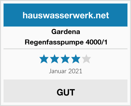 Gardena Regenfasspumpe 4000/1 Test