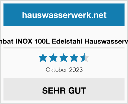  Dambat INOX 100L Edelstahl Hauswasserwerk Test