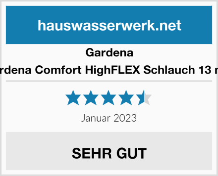 Gardena Gardena Comfort HighFLEX Schlauch 13 mm Test