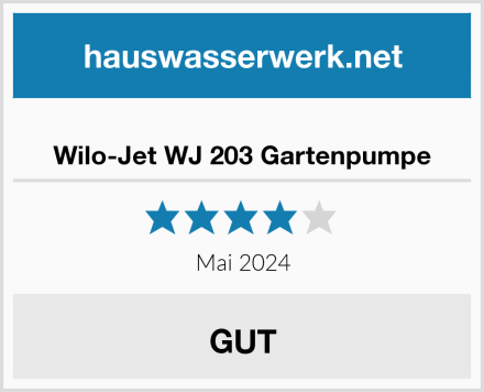  Wilo-Jet WJ 203 Gartenpumpe Test