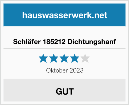  Schläfer 185212 Dichtungshanf Test