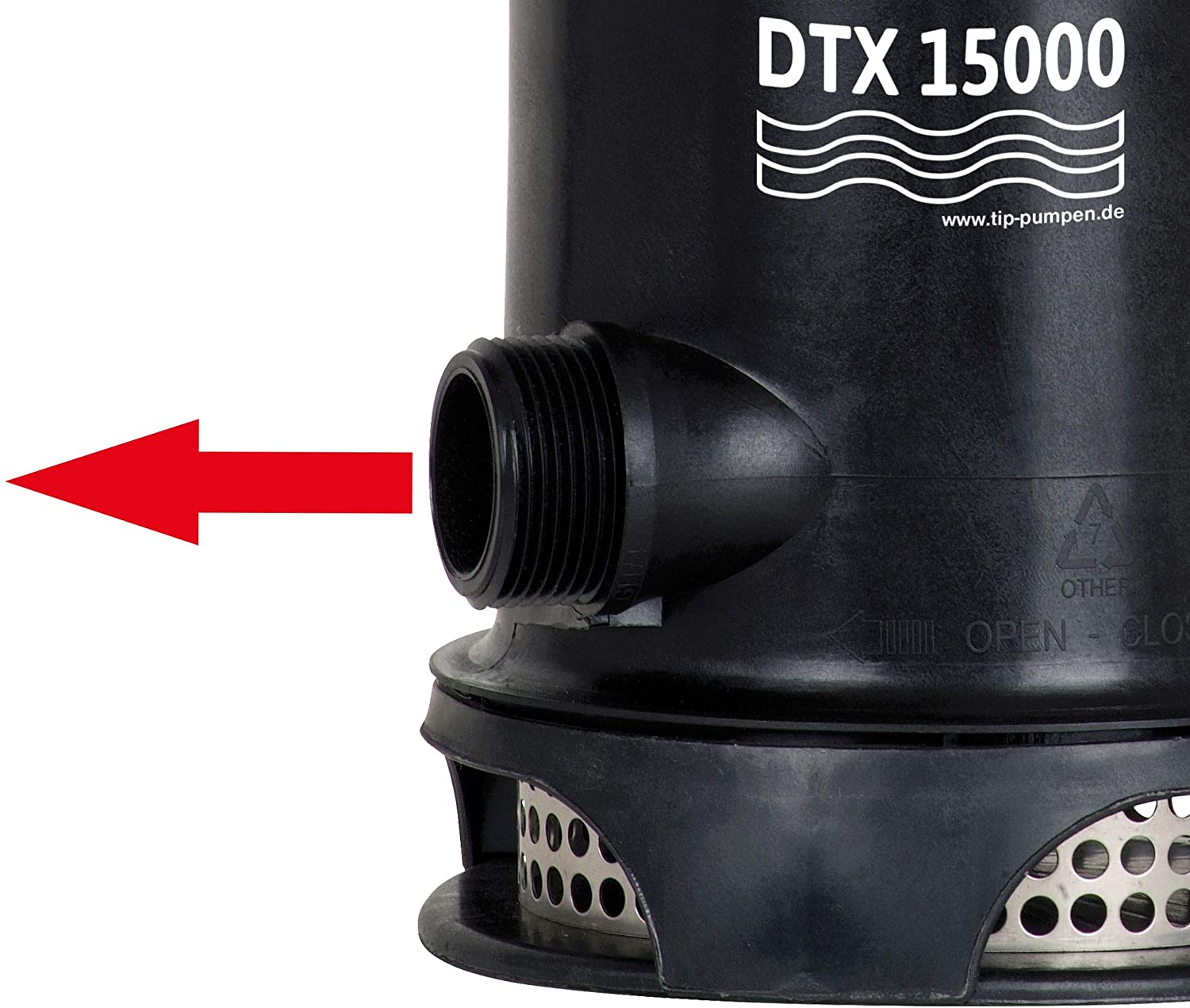 DTX 15000 30257 Schmutzwasser-Tauchpumpe 15000 l/h 8m T.I.P 